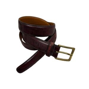 Trafalgar Leather Belt Mens 36 Brass Buckle Dress Cortina 1" Classic USA Made